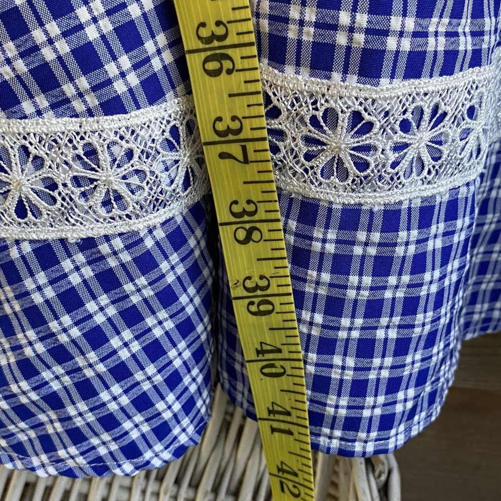 Cottagecore Plaid Prairie Country Vintage Dress - Picture 16 of 16